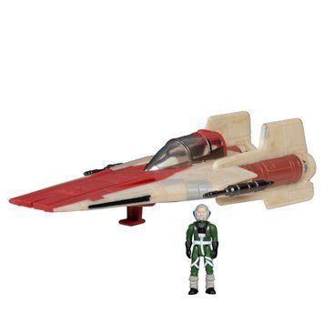 Star Wars Игровая коллекционная фигурка Small Vehicle Транспорт и фигурка A-Wing 7.5см SWJ0079 фото