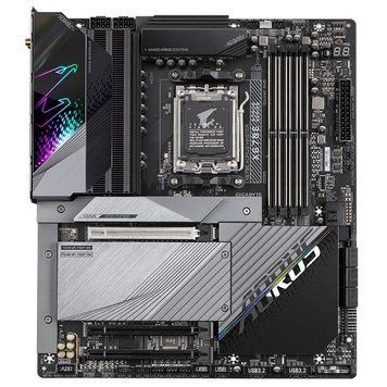 Gigabyte Материнская плата X670E AORUS MASTER sAM5 X670 4xDDR5 M.2 HDMI DP mATX X670E_AORUS_MASTER фото
