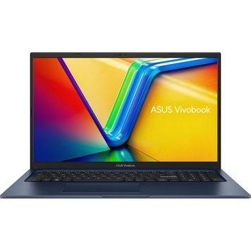 ASUS Ноутбук ASUS Vivobook 17 X1704VA-AU662 17.3" FHD IPS, Intel U300, 16GB, F512GB, UMA, NoOS, Блакитний 90NB10V2-M00SL0 фото