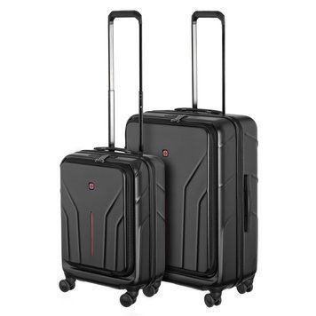Wenger Набір валіз Wenger Amplix Hardside, полікарбонат, (S+M), TSA, 4 колеса, EXP, чорний 653332 фото