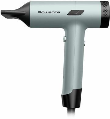 Rowenta Фен Rowenta Tiny, 1600Вт, 3 режими, дифузор, іоніз-я, хол. обдув, зелено-чорний HY7120E0 фото