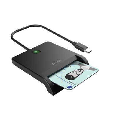 Trust Кардридер Primo Smartcard Reader, USB-C, чорний 26061_TRUST фото