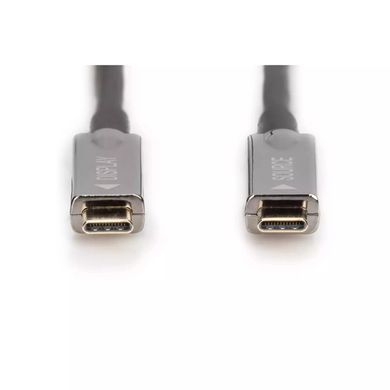 Digitus Кабель USB-C UHD 4K, AOC hybrid-fiber, type C M/M, 15м, чорний AK-330160-150-S фото