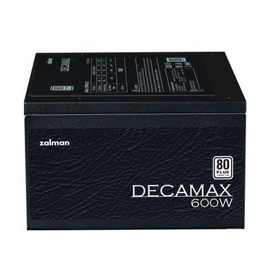 Zalman Блок питания Decamax (600W) 85%, 80 Plus, 120мм, 1xMB 24pin(20+4), 1xCPU 8pin(4+4), 3xMolex, 6xSATA, 2xPCIe 8pin(6+2) ZM600-LX3 фото