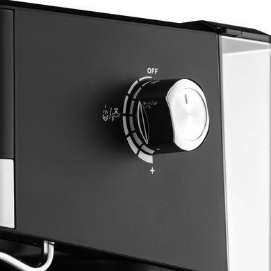 ARDESTO Кофеварка рожковая Steel Collection 1.5л, молотый, ручной капучинатор, сенсорное управление, черно-серебристый YCM-E1700 фото