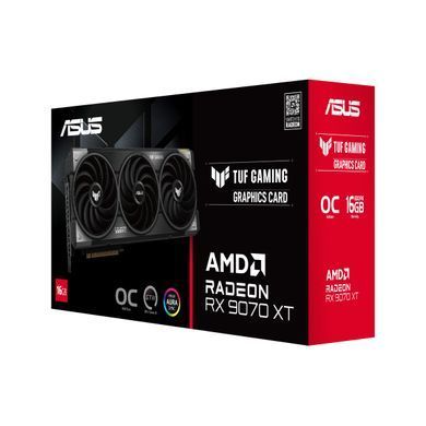 ASUS Вiдеокарта Radeon RX 9070 XT 16GB GDDR6 OC TUF-RX9070XT-O16G-GAMING 90YV0L70-M0NA00 фото