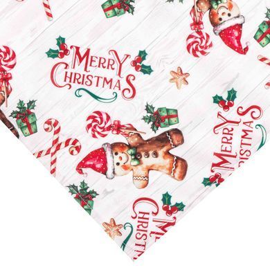 ARDESTO Скатертина Christmas Gingerbread 140х180см, 100% поліестер, червоний