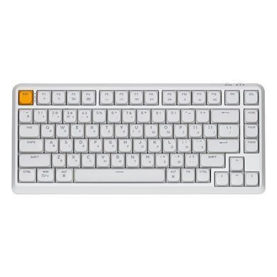 Keychron Клавіатура механічна J1 82Key, K pro Red, WL/BT/USB-A, QMK, Hot-swap, EN/UKR, RGB, білий J1-Q1-UA фото