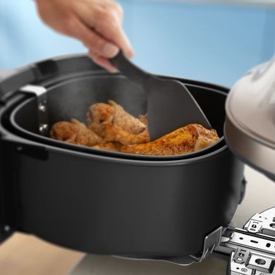 Philips Мультипіч Philips Series 5000 OVI SteamFry 2000Вт, чаша-7.2л, сенсорне управл., 12 авто. програм, аксесуари, пластик, чорний NA547/07 фото