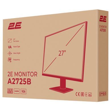 2E Монітор 2E 27" A2725B D-Sub, HDMI, VA, 100Hz 2E-A2725B-01.EU фото