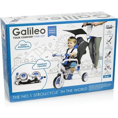 Galileo Триколісний велосипед Strollcycle Синій G-1001-B фото