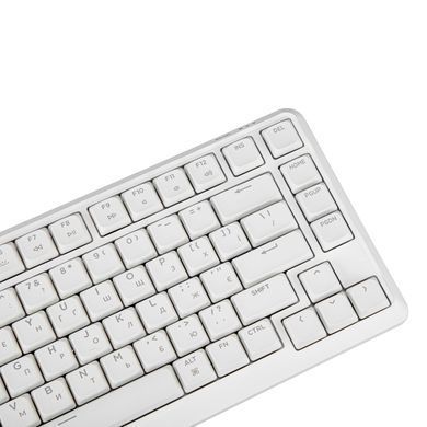 Keychron Клавіатура механічна J1 82Key, K pro Red, WL/BT/USB-A, QMK, Hot-swap, EN/UKR, RGB, білий J1-Q1-UA фото