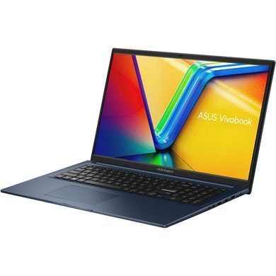 ASUS Ноутбук ASUS Vivobook 17 X1704VA-AU662 17.3" FHD IPS, Intel U300, 16GB, F512GB, UMA, NoOS, Блакитний 90NB10V2-M00SL0 фото