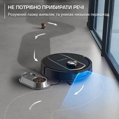 Rowenta Rowenta robot VC X-Plorer Serie 575 Max Standard, 10000ПаW, h=10.5cm, wet cleaning, bag-0.22L, dust cont -0.3L, battery operation up to 120min, black RR95A5E0 фото