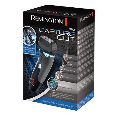 Remington Бритва електр. сіткова F8 Ultimate Series, бритв.головок-3, сух.+волог., тример, чорно-синій XF8705 фото
