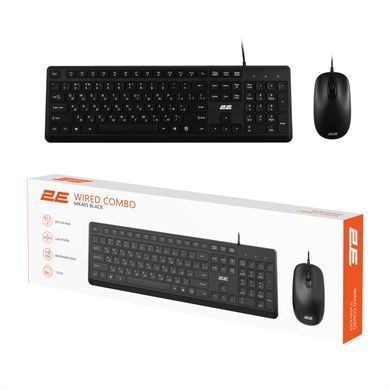 2E Комплект клавиатура и мышь MK405 USB-A, EN/UK, чёрный 2E-MK405UBK_UA фото
