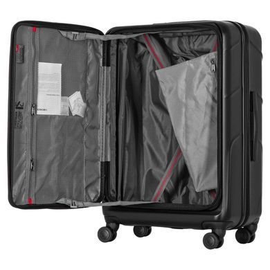 Wenger Набір валіз Wenger Amplix Hardside, полікарбонат, (S+M), TSA, 4 колеса, EXP, чорний 653332 фото