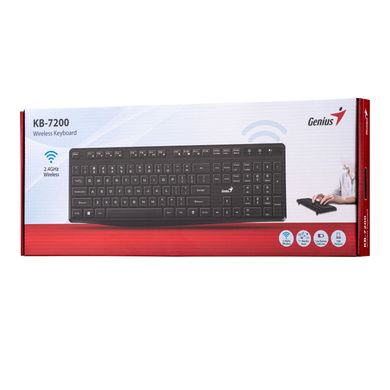 Genius Клавиатура мембрана KB-7200, 104key, WL, EN/UKR, черный 31320002406 фото