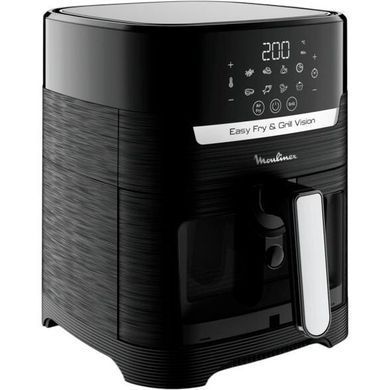 Moulinex Мультипіч Easy Fry&Grill Window, 1550Вт, чаша-4.2л, сенсорне керув., 8 програм, з віконцем, пластик, чорний EZ506820 фото
