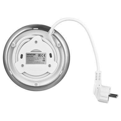 Sencor Электрочайник 1.7л, Strix, LED дисплей, двойные стенки, белый SWK0950WH фото