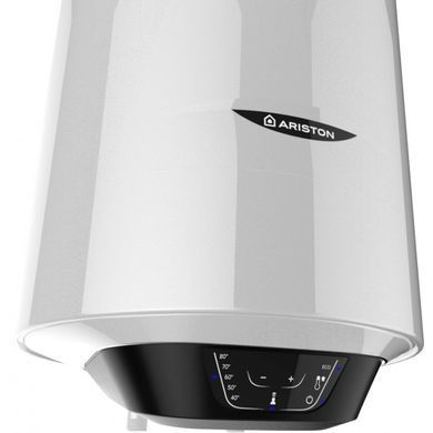 Ariston Водонагрівач електр. круглий слім PRO1 ECO 65 V SLIM 1.8K PL EU, 65л, 1,8кВт, ел. кер-ння, B, білий