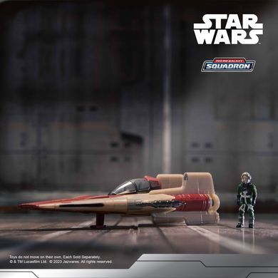 Star Wars Ігрова колекційна фігурка Small Vehicle Транспорт та фігурка A-Wing 7.5см SWJ0079 фото