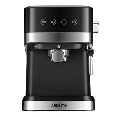ARDESTO Кофеварка рожковая Steel Collection 1.5л, молотый, ручной капучинатор, сенсорное управление, черно-серебристый YCM-E1700 фото
