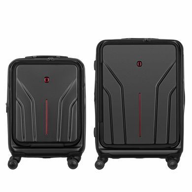 Wenger Набір валіз Wenger Amplix Hardside, полікарбонат, (S+M), TSA, 4 колеса, EXP, чорний 653332 фото