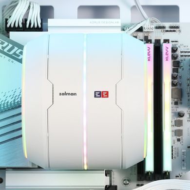 Zalman Процесорний кулер Zalman ZET5, ARGB LGA 1851, 1700, 1200, 115x, AM5, AM4, 4pin PWM, 3pin+5VARGB, TDP200W, білий ZET5WHITE фото