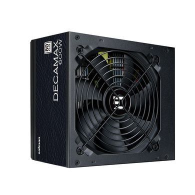 Zalman Блок питания Decamax (600W) 85%, 80 Plus, 120мм, 1xMB 24pin(20+4), 1xCPU 8pin(4+4), 3xMolex, 6xSATA, 2xPCIe 8pin(6+2) ZM600-LX3 фото
