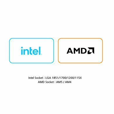 Zalman Процесорний кулер Zalman ZET5, ARGB LGA 1851, 1700, 1200, 115x, AM5, AM4, 4pin PWM, 3pin+5VARGB, TDP200W, білий ZET5WHITE фото