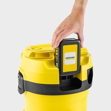 Karcher Пылесос WD 2-18 хозяйский, аккумуляторный, 12л, 18В, без АКБ и ЗУ 1.628-500.0 фото