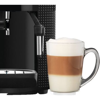 Krups Кофемашина Arabica, 1.8л, зерно, ручной капуч, LED-дисплей, авторецептов -3, свой рецепт , черный EA817010 фото