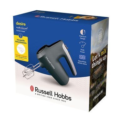 Russell Hobbs Міксер ручний Desire Matte Charcoal, 185Вт, чорно-сірий 27151-56 фото