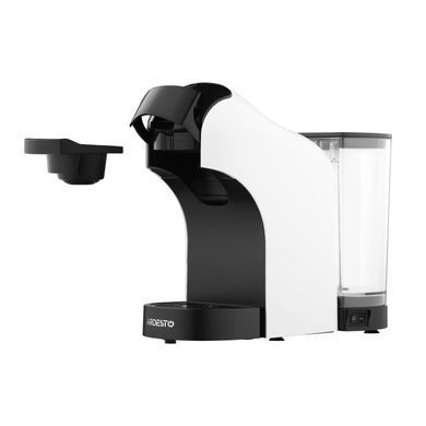 ARDESTO Кофеварка капсульная, 0.8л, капсулы Nespresso, Nescafe Dolce Gusto, молотый кофе, сенсорное управление, белый YCM-CNDE фото