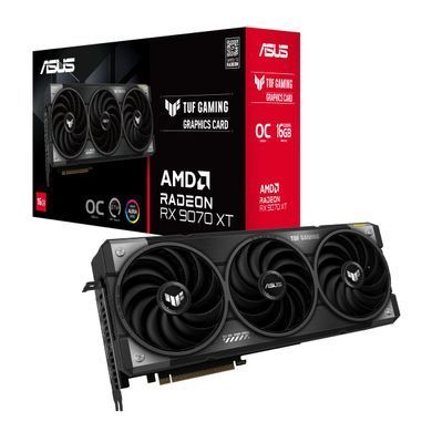 ASUS Вiдеокарта Radeon RX 9070 XT 16GB GDDR6 OC TUF-RX9070XT-O16G-GAMING 90YV0L70-M0NA00 фото