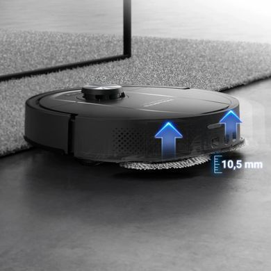 Rowenta Rowenta robot VC X-Plorer Serie 575 Max Standard, 10000ПаW, h=10.5cm, wet cleaning, bag-0.22L, dust cont -0.3L, battery operation up to 120min, black RR95A5E0 фото