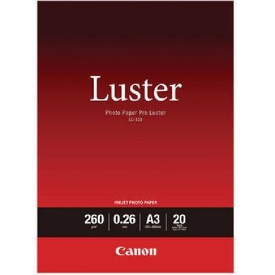 Бумага Canon A3 Luster Photo Paper Pro LU-101, 20 л. 6211B007 фото