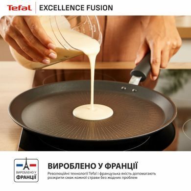 Tefal Crepe pan Tefal Excellence Fusion, 25 cm, aluminum, bakelite, black G3383802 фото