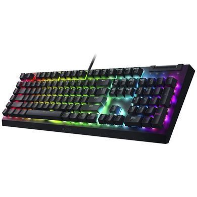 Razer Клавиатура механическая BlackWidow V4 X 110key, Green Switch, USB-A, EN/RU, RGB, чёрный RZ03-04700800-R3R1 фото