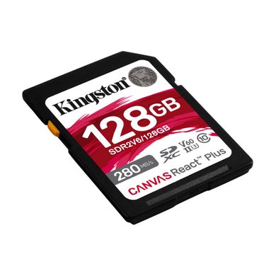 Kingston Карта памяти SD 128GB C10 UHS-II U3 R280/W100MB/s SDR2V6/128GB фото