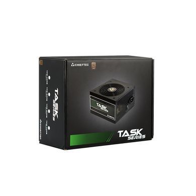 Chieftec Блок живлення Task (600W), >85%, 80+ Bronze, 120мм, 1xMB 24pin(20+4), 1xCPU 8pin(4+4), 3xMolex, 5xSATA, 2xPCIe 8pin(6+2) TPS-600S фото