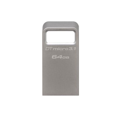Накопичувач Kingston 64GB USB 3.2 Type-A Gen1 DT Micro R200MB/s Metal DTMC3G2/64GB фото