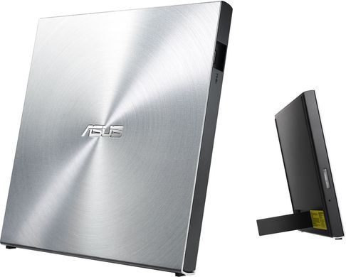 ASUS Привід оптичний портативний ASUS SDRW-08U5S-U DVD+-R/RW burner USB2.0 срібло Retail Box Slim 90DD0112-M29000 фото