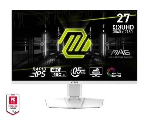 MSI Монитор 27" MAG 274URFW 2xHDMI, DP, USB-C, Audio, IPS, 3840x2160, 160Hz, 0.5ms, sRGB 133%, AdaptiveSync, Pivot, HDR400, белый 9S6-3CC29H-278 фото