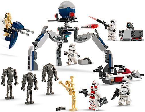 LEGO Конструктор LEGO Star Wars&trade; CLONE TROOPER&trade; & BATTLE DROID&trade; BATTLE PA 75372 фото