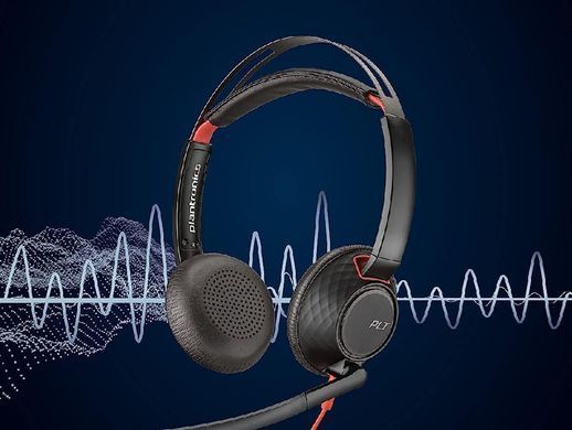 Poly Гарнитура компьютерная стерео On-ear Blackwire 5220, USB-A, USB-C, 3.5 мм, однонаправленный, noise canceling, черный 8X231AA фото