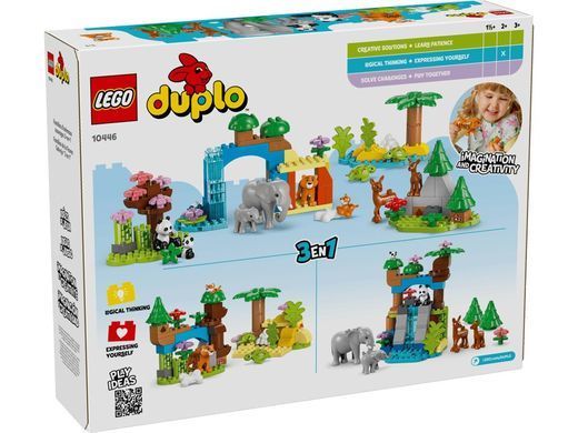 LEGO Конструктор LEGO DUPLO Town Сімейства диких тварин 3-в-1 10446 фото