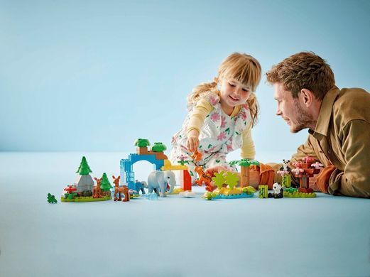 LEGO Конструктор LEGO DUPLO Town Сімейства диких тварин 3-в-1 10446 фото