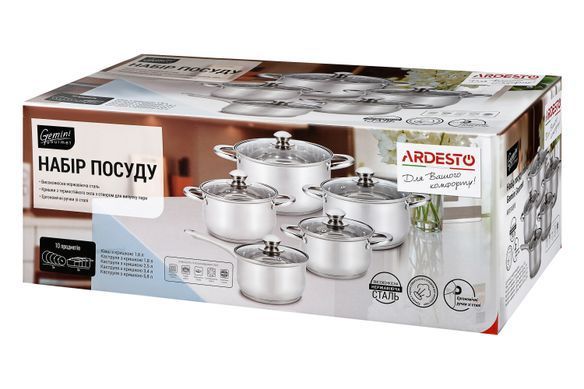 ARDESTO Набор посуды Gemini Gourmet[AR1910PS] AR1910PS фото